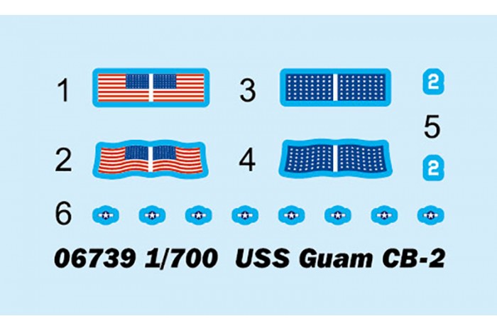 USS Guam CB-2 (1:700) - 06739