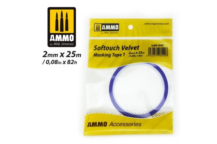 SOFTOUCH VELVET MASKING TAPE 2mm - 8240