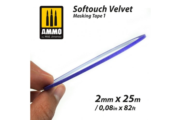 SOFTOUCH VELVET MASKING TAPE 2mm - 8240
