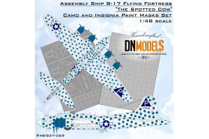 The Spotted Cow B-17 Flying Fortress Assembly Ship Camo And Insignia Paint Mask Set (1:48) - 48/827-069
