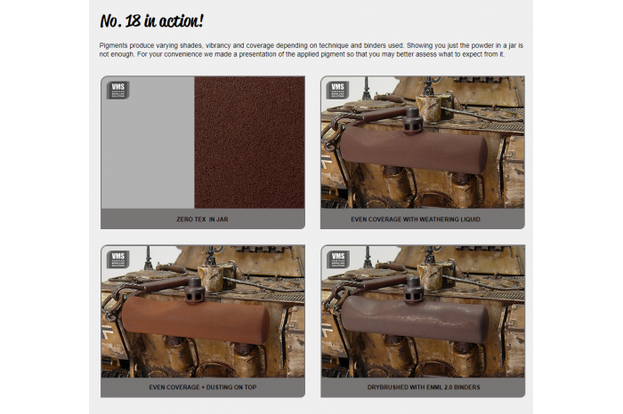 Spot-On pigment 18 - Stará hrdza (Medium Old Rust) - P18