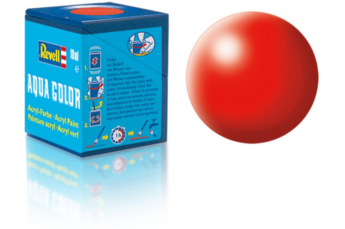 332: luminous red silk - Aqua