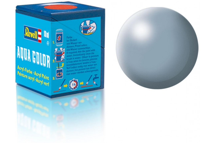 374: grey silk - Aqua