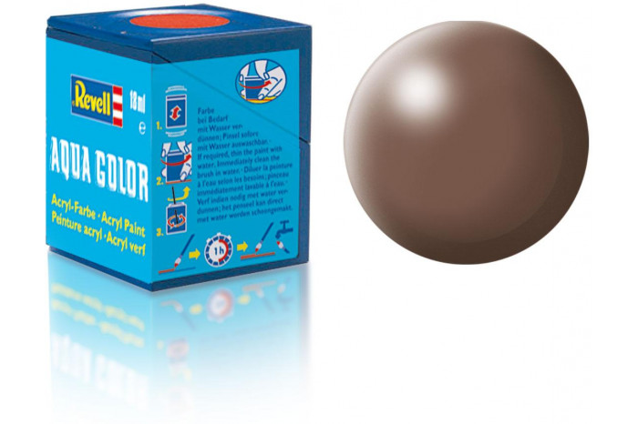 381: brown silk - Aqua