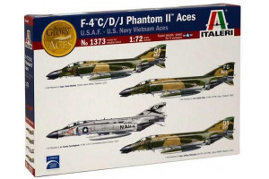 Model Kit letadlo 1373 - F-4 C/D/J PHANTOM II ACES USAF-US Navy Vietnam ACES (1:72)