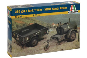 250 GAL.S TANK TRAILER - M101 CARGO TRAILER (1:35) - 0229