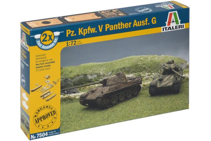 Fast Assembly tanky 7504 - Pz.Kpfw.V PANTHER Ausf.G (1:72)