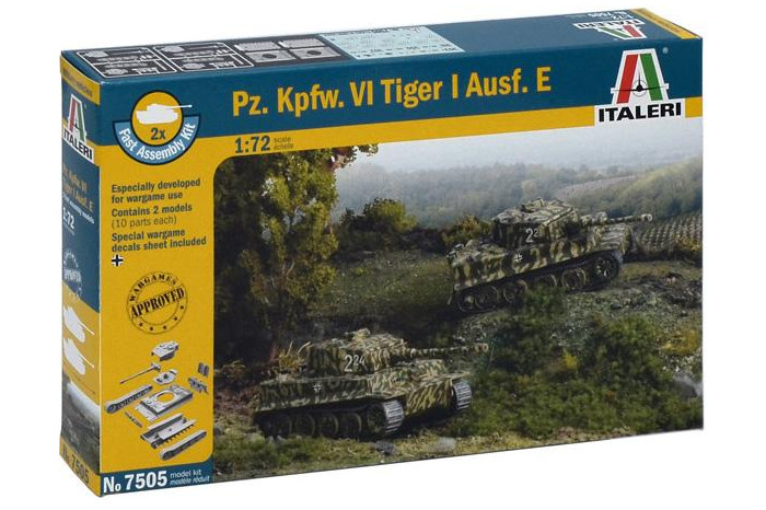 Fast Assembly Pz.Kpfw.VI TIGER I Ausf.E (1:72) - 7505