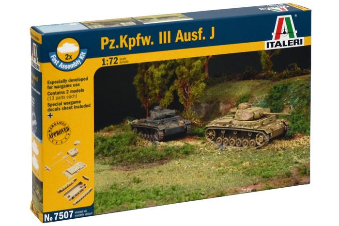 Fast Assembly tanky 7507 - Pz.Kpfw.III Ausf.J (1:72)