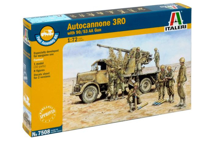 Fast Assembly military 7508 - Autocannon Ro3 with 90/53 AA gun (1:72)