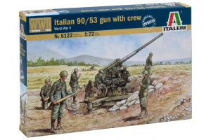 ITALIAN 90/53 GUN with CREW (1:72) - 6122