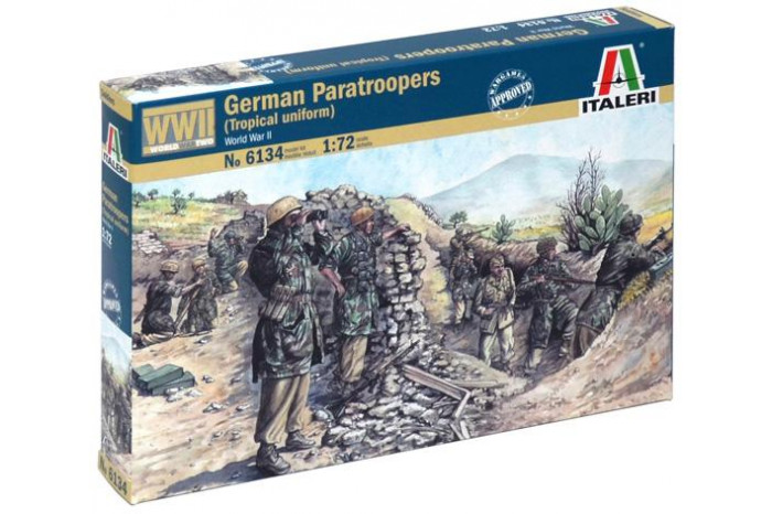 WWII - German paratroopers (tropical uniform) (1:72) - 6134