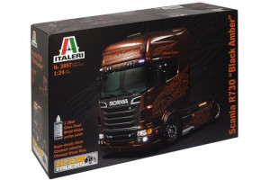 SCANIA R BLACK AMBER (1:24) - 3897