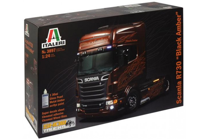 SCANIA R BLACK AMBER (1:24) - 3897