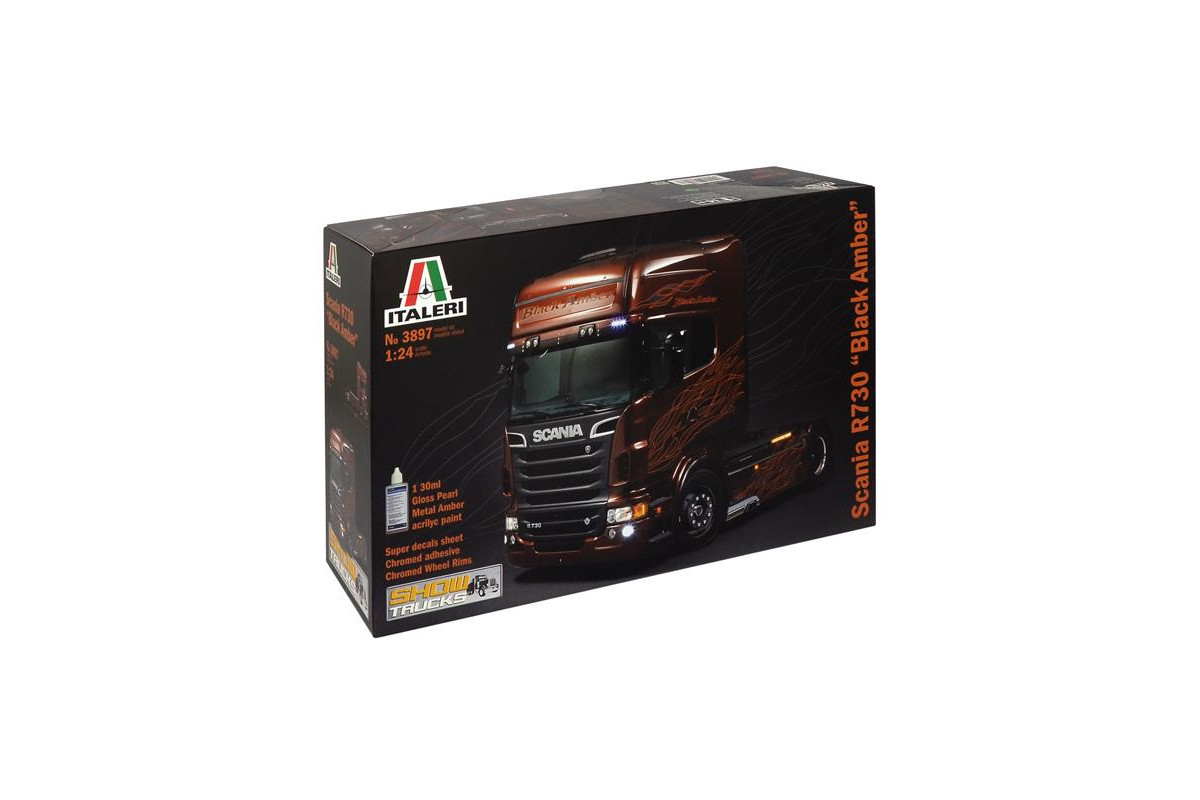 Italeri 3897 Scania R730 V8 Black Amber Maquette de camion 1:24 - Conrad  Electronic France