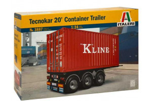 Model Kit návěs 3887 - TECNOKAR 20' CONTAINER TRAILER (1:24)