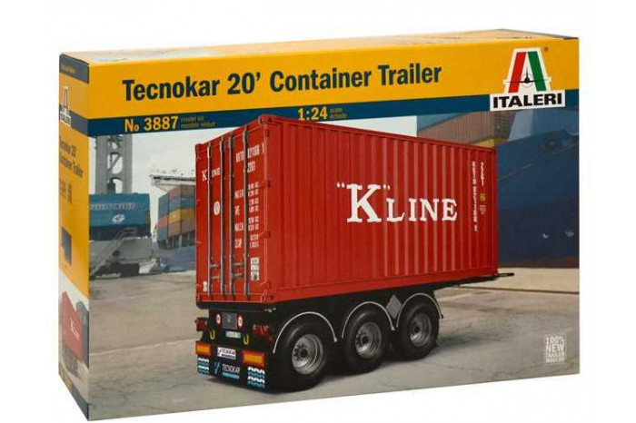 Model Kit návěs 3887 - TECNOKAR 20' CONTAINER TRAILER (1:24)