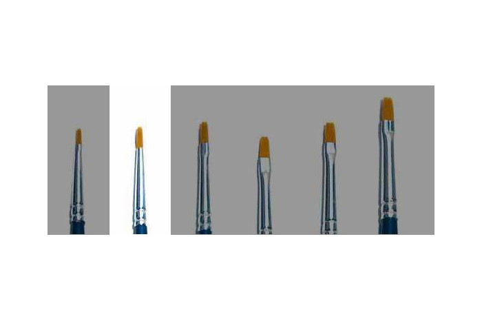 Plochý syntetický štětec (velikost 00) - 52222