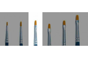 Plochý syntetický štětec (velikost 0) - 52223