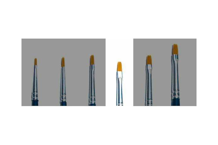 Plochý syntetický štětec (velikost 1) - 52224