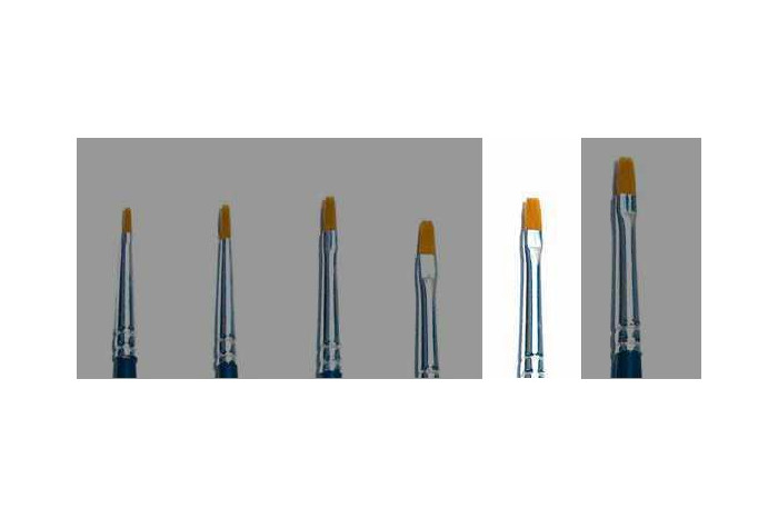 Plochý syntetický štětec (velikost 2) - 52225