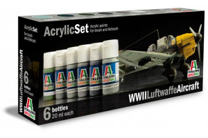 Sada 436AP: WWII LUFTWAFFE AIRCRAFT 6 ks - akryl