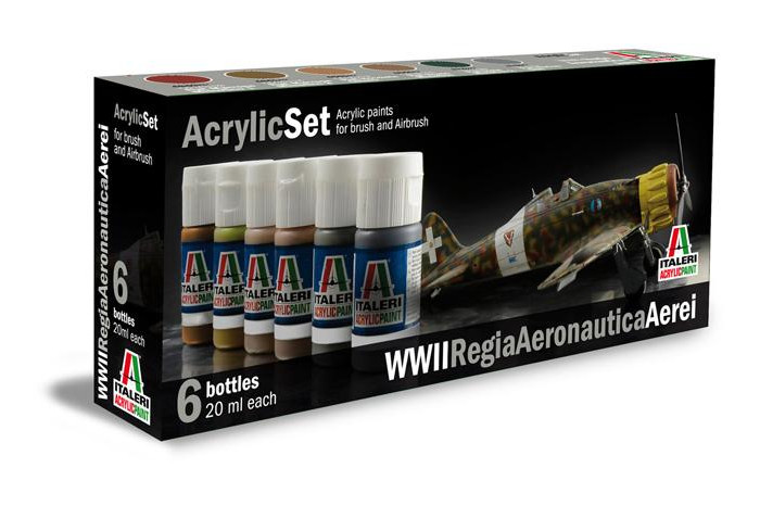 Sada 437AP: WWII AEREI REGIA AERONAUTICA 6 ks - akryl