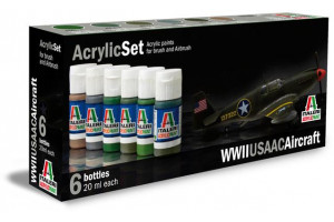 Sada 438AP: WWII USAAC AIRCRAFT 6 ks - akryl