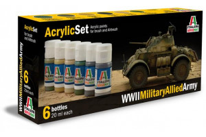 Sada 440AP: WWII MILITARY ALLIED ARMY 6 ks