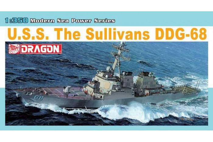 Model Kit loď 1033 - U.S.S. THE SULLIVANS DDG-68, ARLEIGHT BURKE CLASS (1:350)