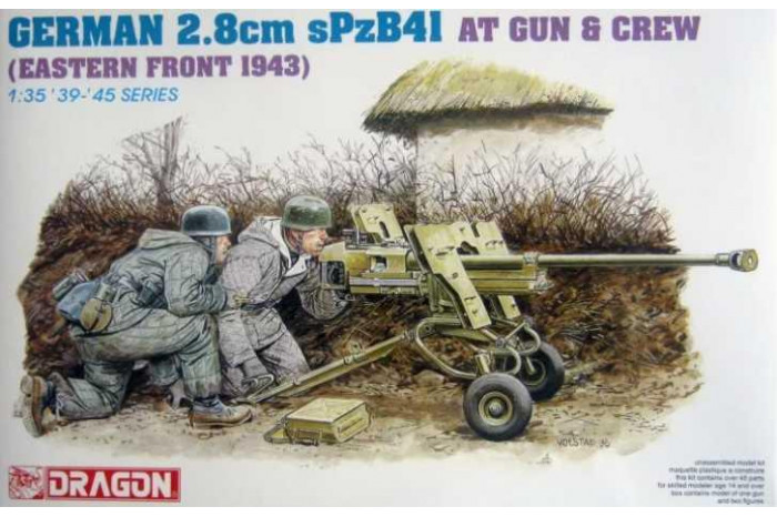 GER.2.8cm SPZB41 AT GUN w/CREW (1:35) - 6056