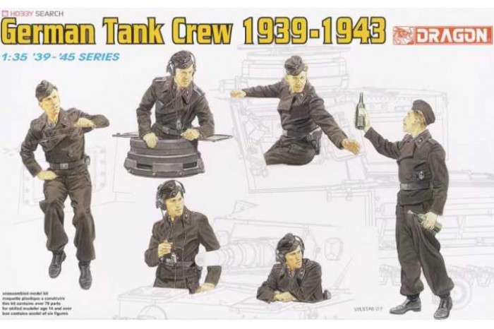 Model Kit figurky 6375 - GERMAN TANK CREW 1939-1943 (1:35)