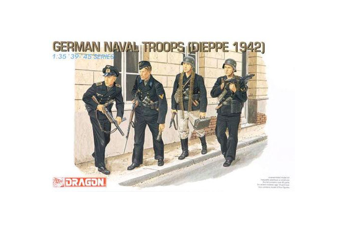 Model Kit figurky 6087 - GERMAN NAVAL TROOPS (DIEPPE 1942) (1:35)