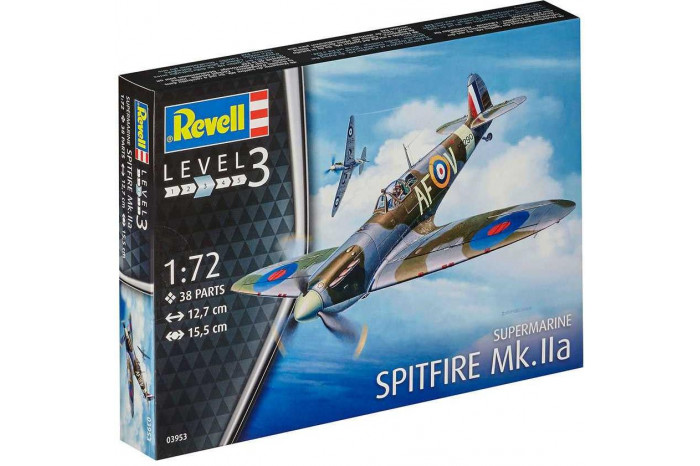 Plastic ModelKit letadlo 03953 - Spitfire Mk. IIa (1:72)