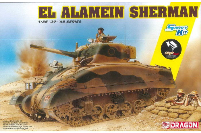 El Alamein Sherman (w/Magic Tracks) (SMART KIT) (1:35) - 6617