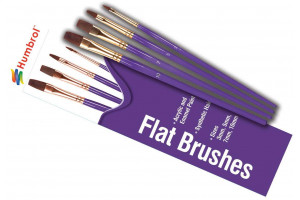 Humbrol Flat Brush pack AG4305 - sada plochých štětců (velikost 3/5/7/10)