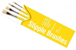 Humbrol Stipple Brush pack AG430 - sada plochých štětců (velikost 3/5/7/10)