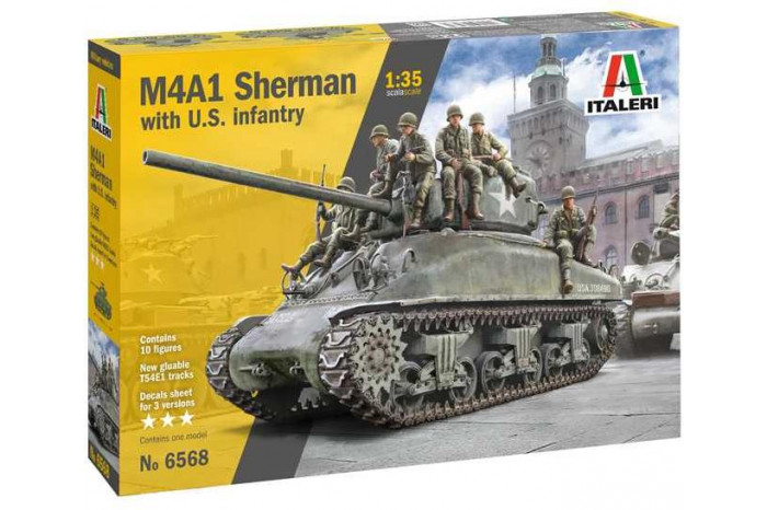 M4A1 Sherman with U.S. Infantry (1:35) - 6568