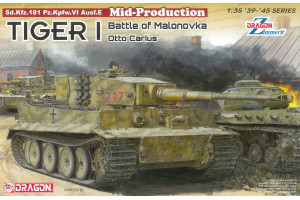 Model Kit tank 6888 - Tiger I Mid-Production w/Zimmerit Otto Carius (Battle of Malinava Village 1944) (1:35)