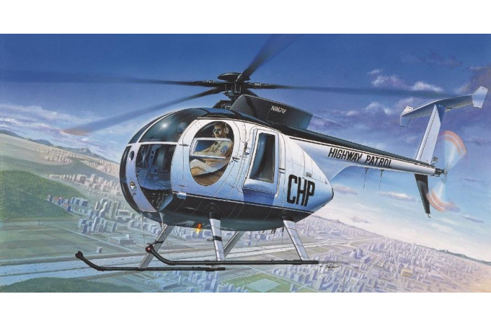 HUGHES 500D POLICE HELICOPTER (1:48) - 12249