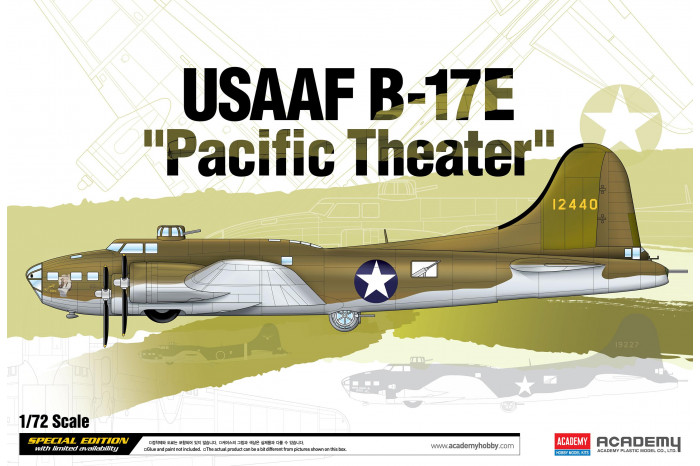USAAF B-17E "Pacific Theater" (1:72) - 12533
