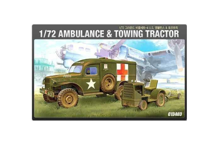US AMBULANCE & TRACTOR (1:72) - 13403