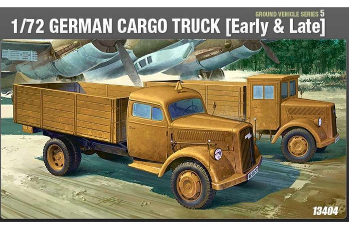 GERMAN CARGO TRUCK E/L (1:72) - 13404