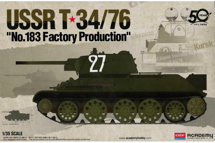 USSR T-34/76 "No.183 Factory Production" (1:35) - 13505