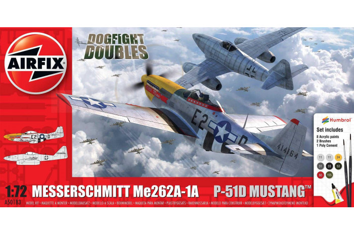 Messerschmitt Me262 & P-51D Mustang Dogfight Double (1:72) - A50183
