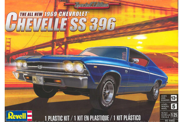 Plastic ModelKit MONOGRAM auto 4492 - '69 Chevelle® SS™ 396 (1:25)
