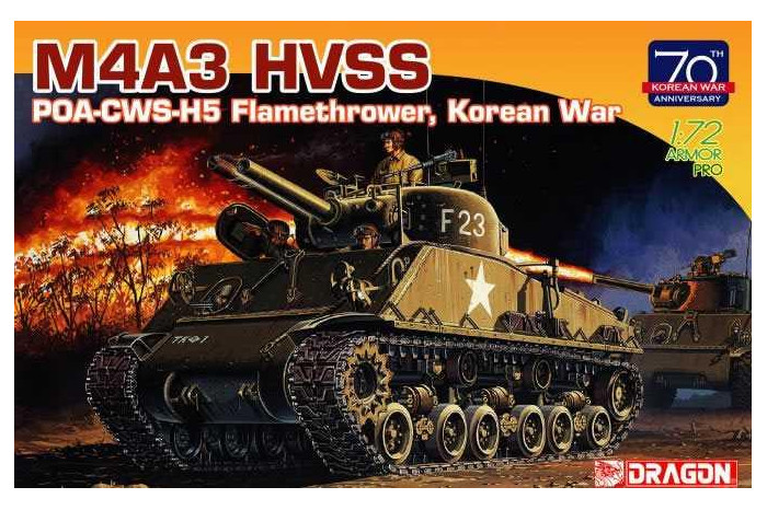 M4A3 HVSS POA-CWS-H5 Flamethrower, Korean War (70th Anniversary) (1:72) - 7524