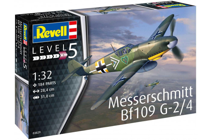 Plastic ModelKit letadlo 03829 - Messerschmitt Bf109G-2/4 (1:32)