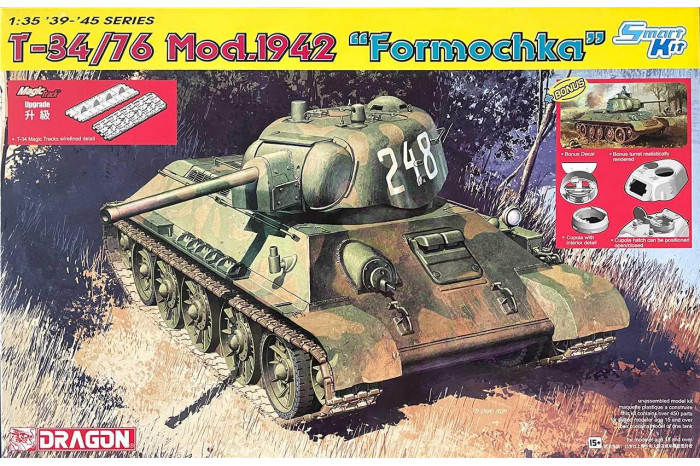 Model Kit tank 6401 - T-34/76 Mod.1942 "Formochka" (1:35)