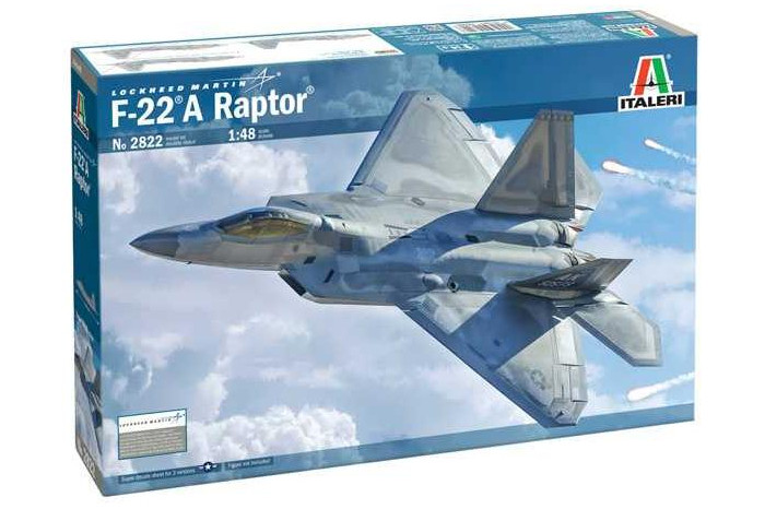 Model Kit letadlo 2822 - Lockheed Martin F-22A Raptor (1:48)